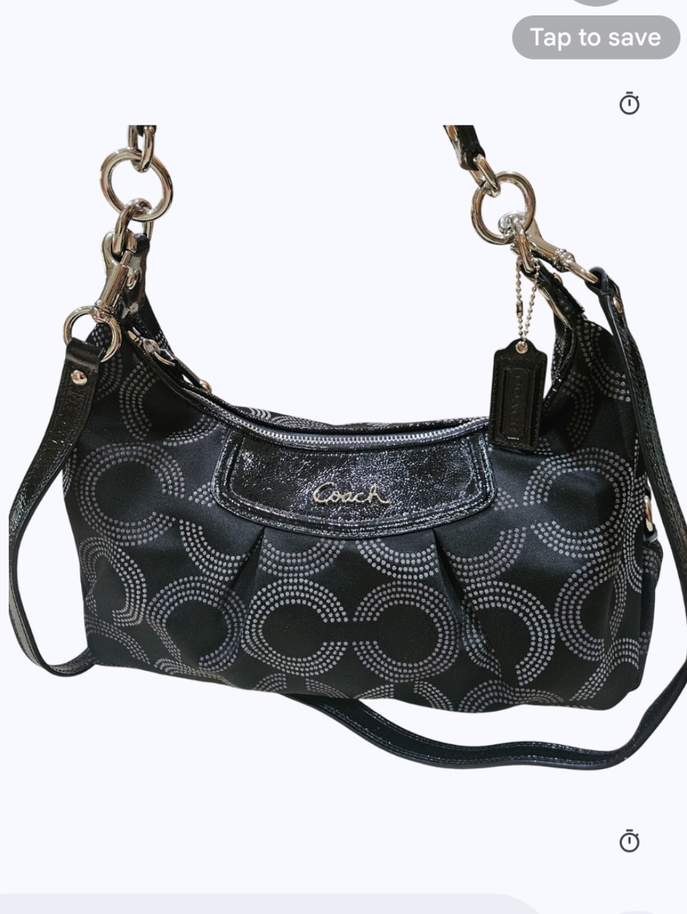 COACH Cresent Handbag, Coach Logo Cresent Purse